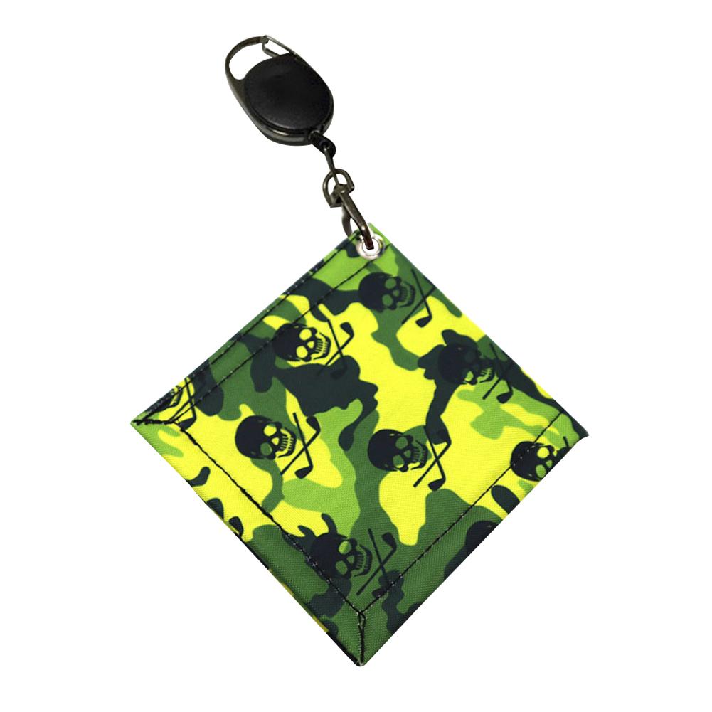 Camouflage Golf Towel with Carabiner Clip Golf Ball Cleaning Towel Golf Ball Club Cleaner Golf Accessories for Men and Women зелёный China Shoe City