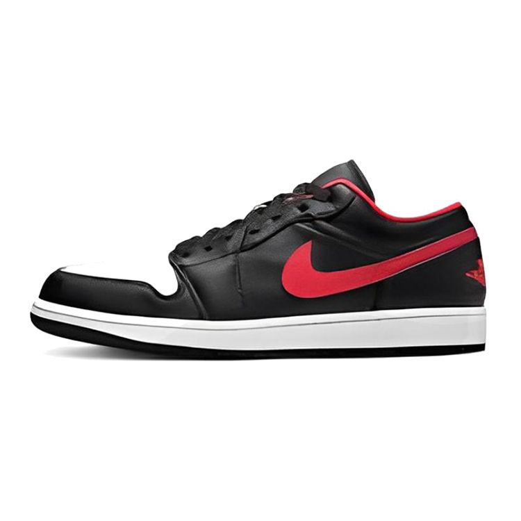 Детские кроссовки Air Jordan 1 Low GS White Toe Black Fire-Red 553560-063 37.5 black