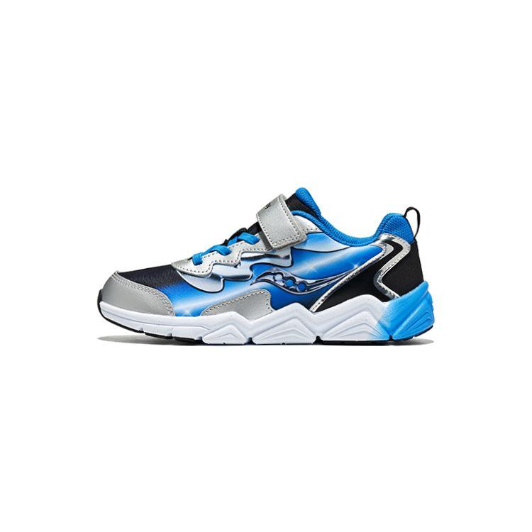 Детские кроссовки Saucony Flash 3.0 A/C Big Kid, черные, синие хромированные SK267480 29 white