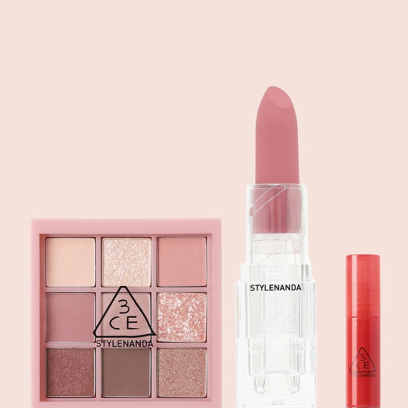 Набор: Палетка теней для век Multi Eye + Матовая помада Soft Matte SMOOTHER beige 3ce