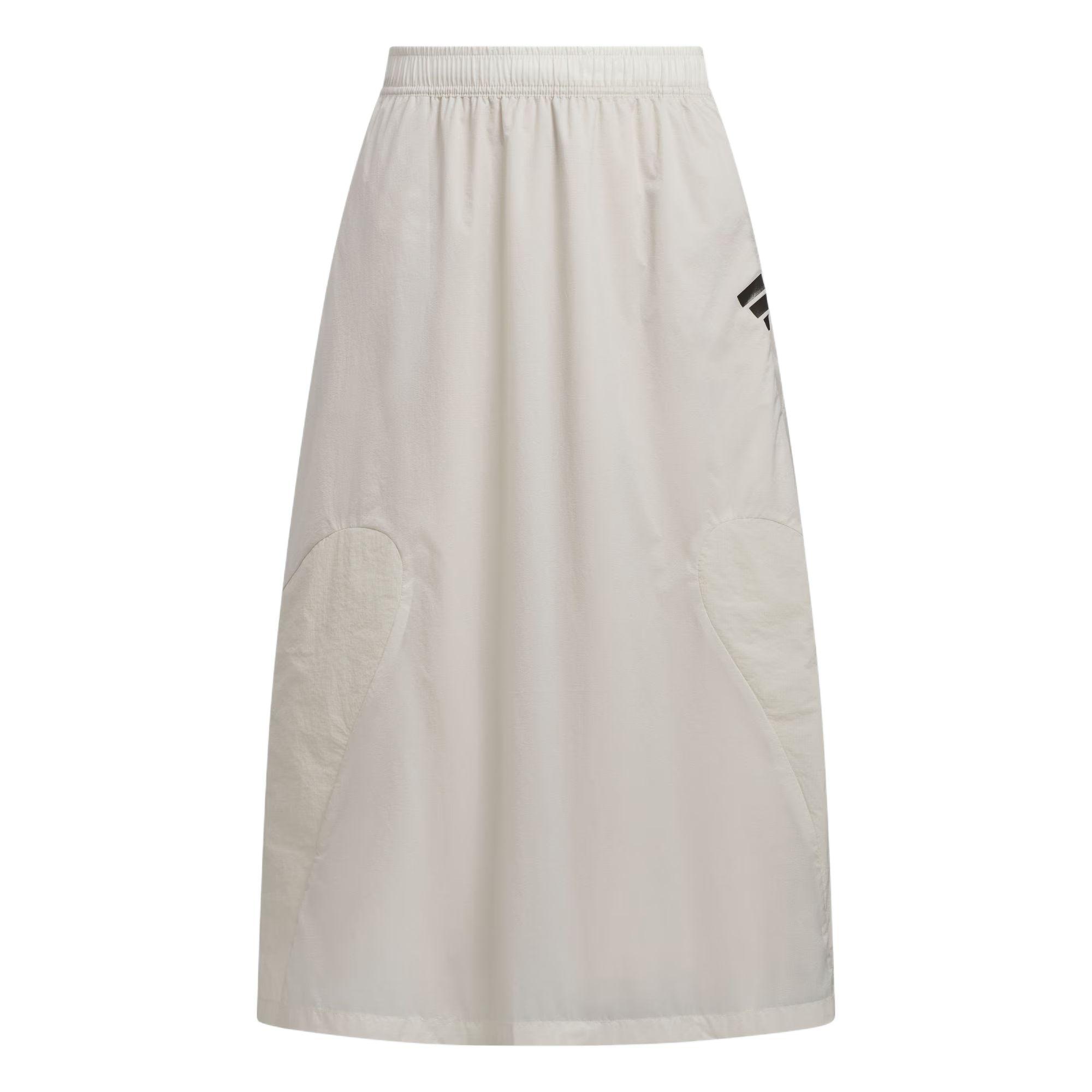Adidas FOS Series Future Style Woven Skirt Water-Resistant Comfortable Casual Long Skirt Women Skirts Miracle-Bauxite-Brown JM4269 M white