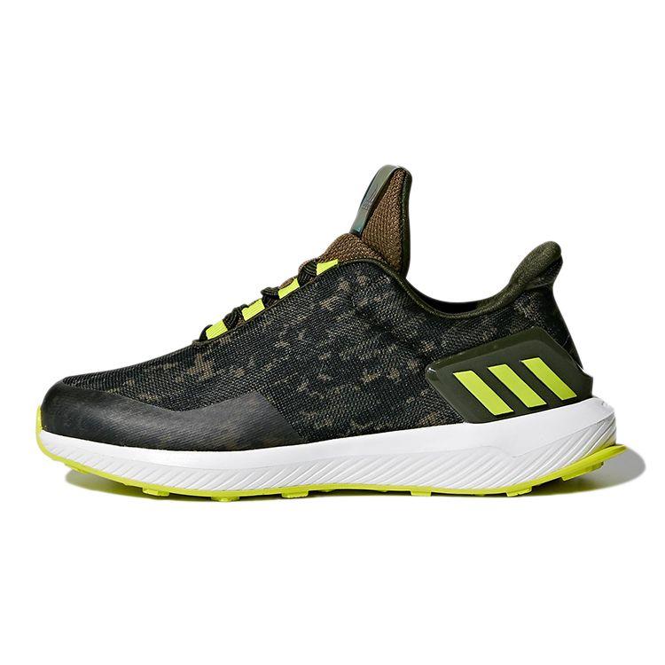Adidas Rapidarun Uncaged Wide K Нескользящие Амортизирующие Дышащие Низкие Беговые Кроссовки Детские Беговые Кроссовки Оливково-Зеленые CP9844 28 black