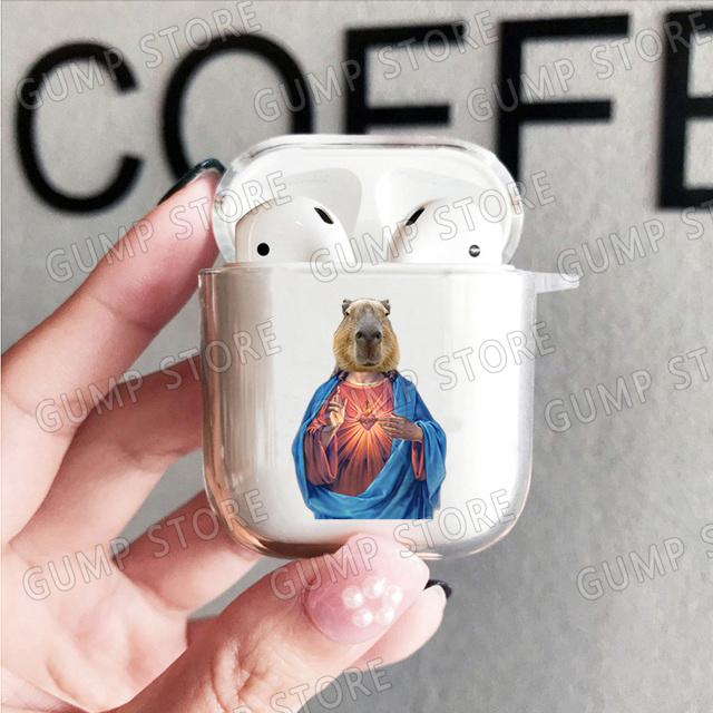 Креативный чехол Capybara для Apple Airpod Pro2 Airpods 1 2 3 Pro, чехол для беспроводных наушников Air Pods 3rd Gen Box, мультяшная Капа Airpods 1 2 orange mart07