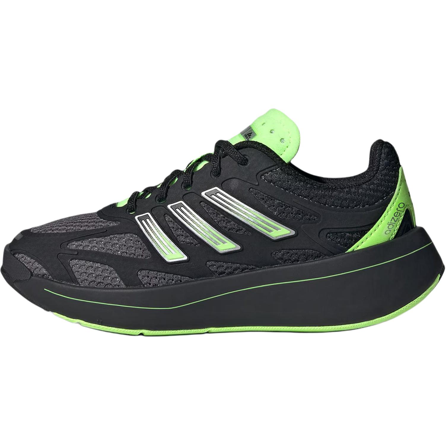 Adidas Adizero Aruku Classic Универсальные Низкие Детские Беговые Кроссовки Детские Беговые Кроссовки Черно-Зеленые JR4241 28 black