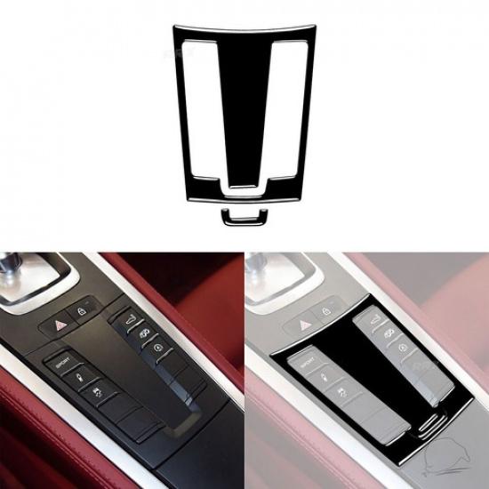 Piano Black Gear Shift Button Panel Cover For Porsche 718 Boxster Cayman 2016-22 gray 91440111MAC2E40T58