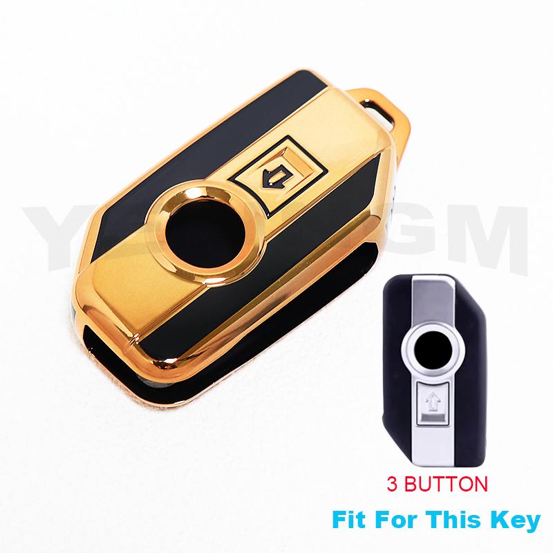 YELINGM ТПУ для BMW R1200RS F900xr R1250gs C400gt K1600gt R1200GS Lc R1200RT Аксессуары для чехла для ключа мотоцикла beige Auto Parts Decorate