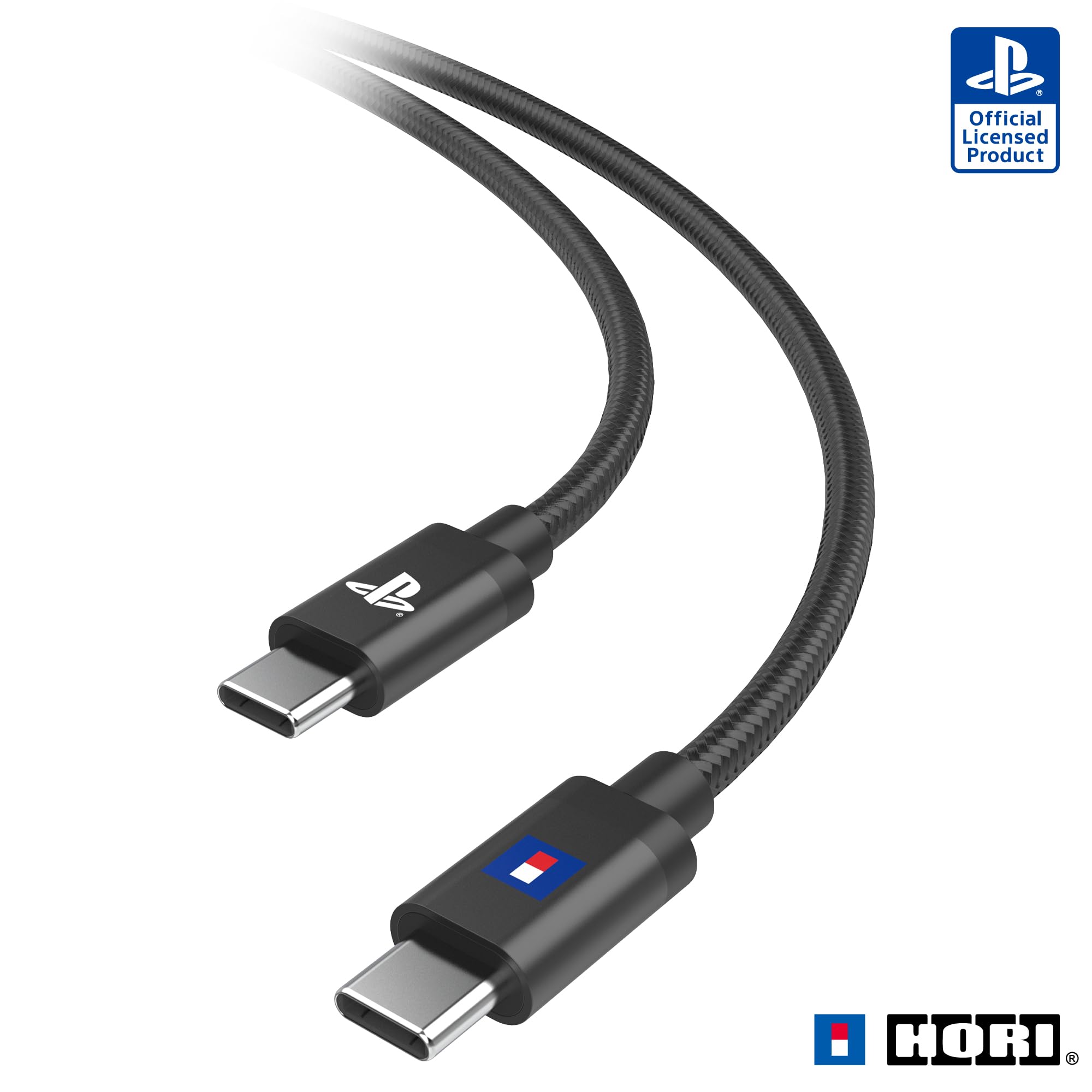 [Продукт, лицензированный Sony] Зарядный кабель USB-C на C для беспроводного контроллера DualSense® [Совместим с PlayStation 5] black RURI Japan product