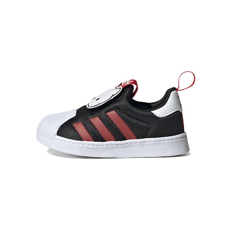 Hello Kitty x adidas Superstar 360 I Черные Ярко-красные Детские Кроссовки Основной черный Облачно-белый HQ4091 22 black