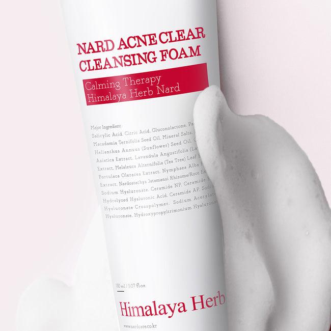 NARD Acne Clear Cleansing Foam 150ml ORIGINAL STORE white
