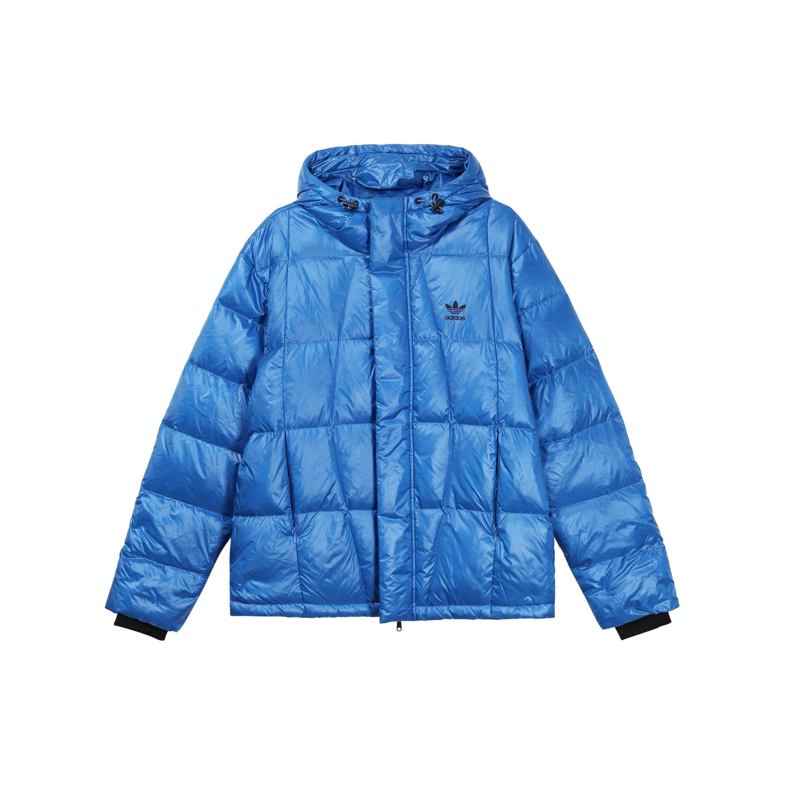 Adidas Originals Пуховик с манжетами Мужские куртки Bird-Feather-Blue IR7130 S gray