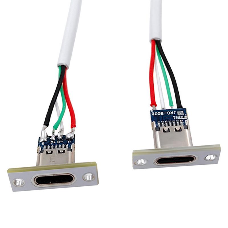 Разъем Type-C 4 P для сварочного провода, разъем Diy, прямой для мобильного телефона, порт для зарядки, гнездо для зарядки 1pc white FastStar