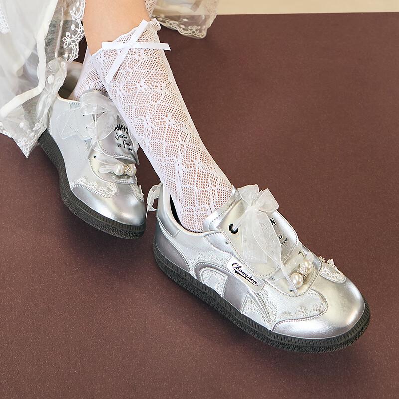 Детские сетчатые кроссовки-балетки Champion Sweetheart German 38 white