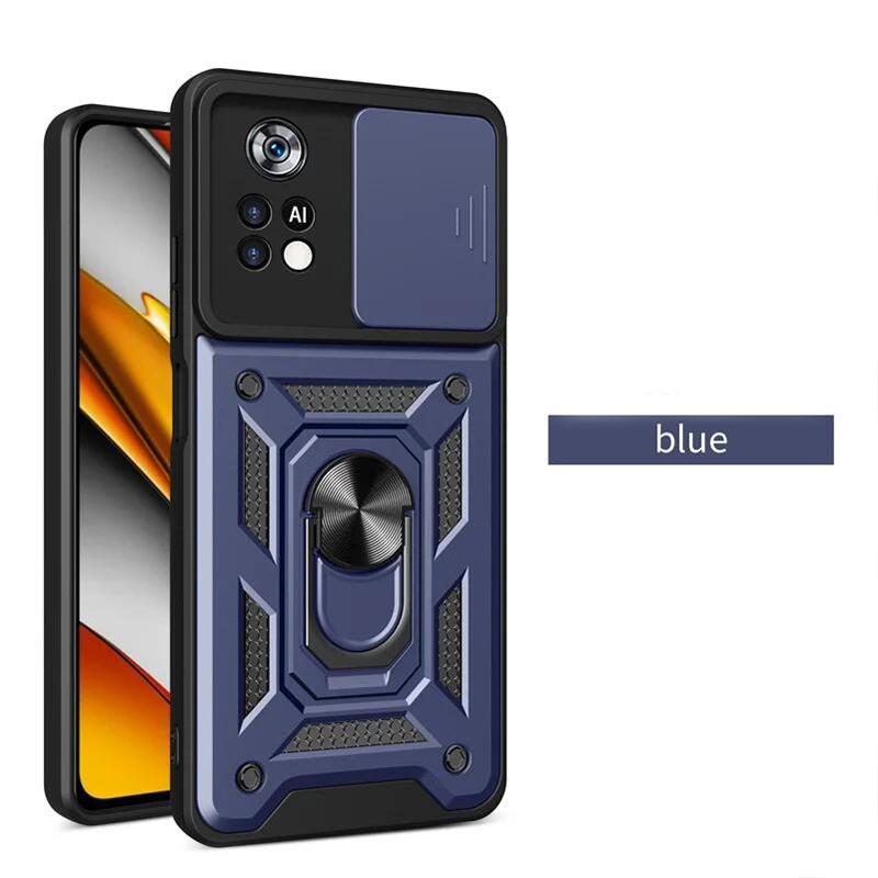 Чехол для телефона Armor для Redmi Note 12 Pro Plus Turbo 13 K70 A3 13C 12S 4G 5G Slide, защита объектива камеры, автомобильный держатель, подставка, чехол Redmi Note12 Pro 5G black Fashion Shoes CSWO01