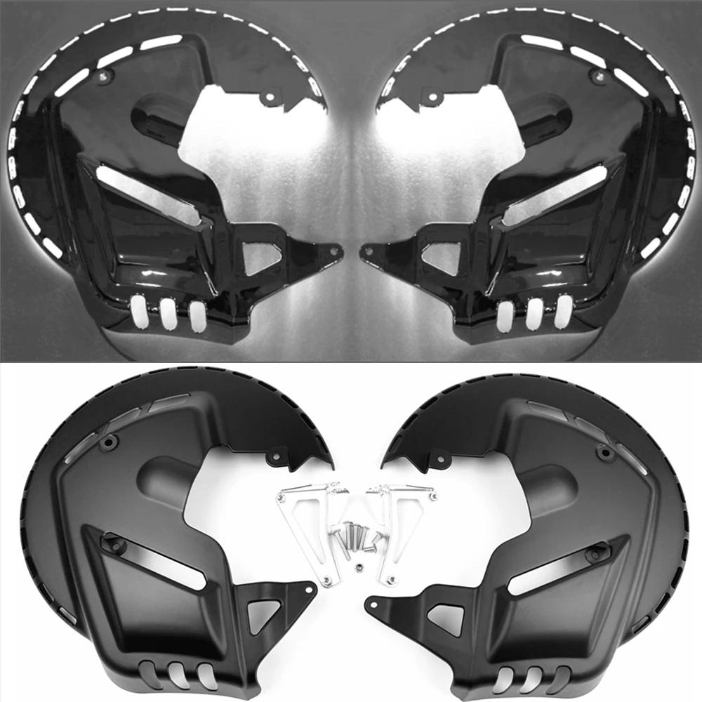 Матовый черный Для Honda GOLDWING GL1800 Крышки роторов тормозных дисков LED 2001-2014 Для HONDA F6B 2013 2014 2015 gray Wanxu-AUTO Part