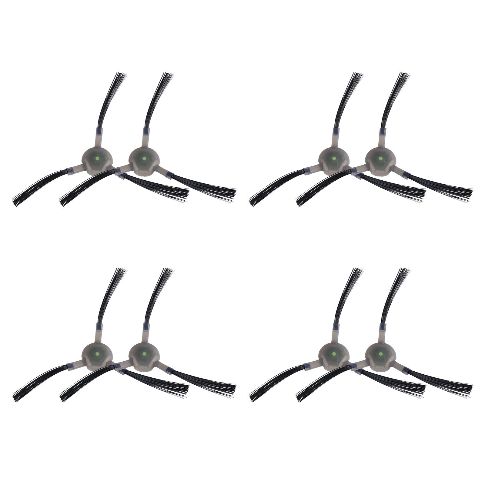 4 пары 3-лопастных боковых щеток для пылесоса Lefant M210 M210S M210B M213, сменные аксессуары для боковых щеток gray Scented