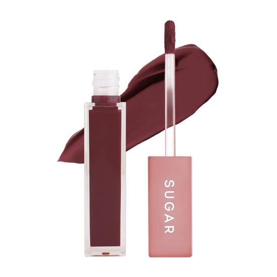 SUGAR Косметика Mettle Matte Liquid Lipstick для женщин | Высокопигментированная | Стойкая и непереносимая | 7 мл - 07 Bell brown