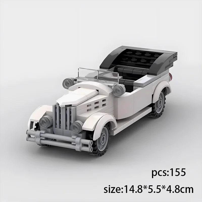 MOC трансформируемый суперкар винтажный автомобиль модель детский пазл ручная работа креативный строительный блок из мелких деталей набор игрушек подарок Electronic drawings gray Professional fishing