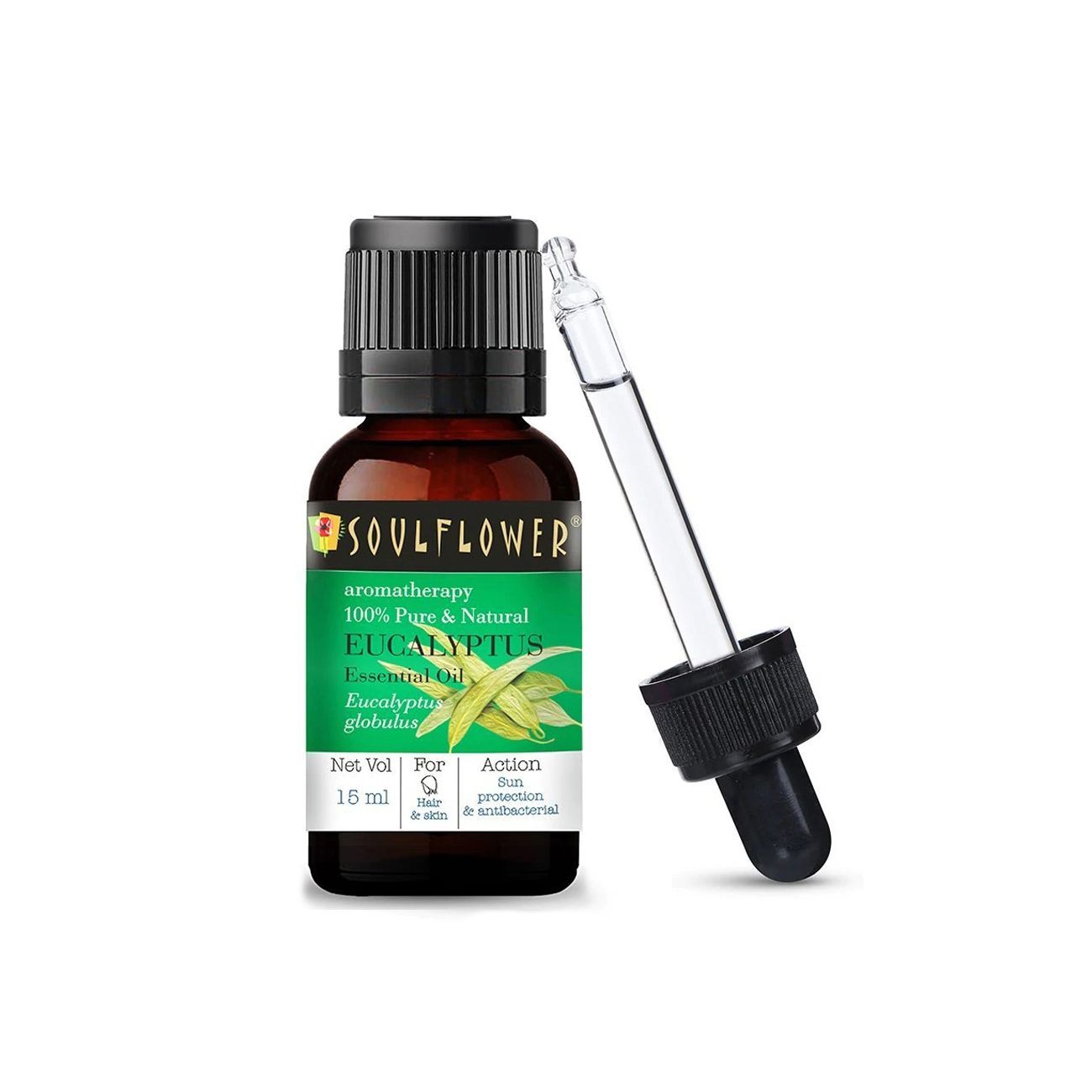 Эфирное масло Эвкалипта (15 мл), Eucalyptus Essential Oil,  Soulflower black