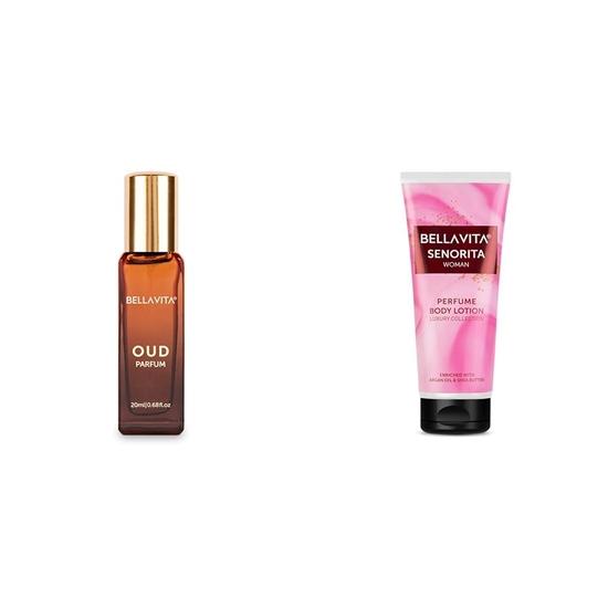 Bella Vita Luxury OUD PARFUM Intense Unisex Senorita Woman Парфюмированный лосьон для тела 200 мл pink