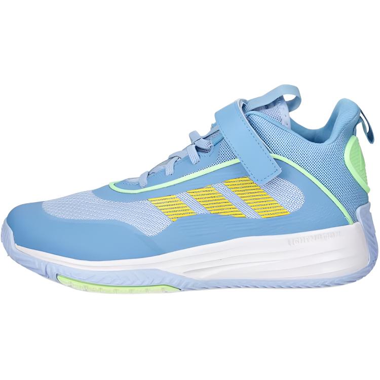 Adidas Own The Game 3.0 Стильные Удобные Универсальные Амортизирующие Дышащие Баскетбольные Кроссовки Средней Высоты Детские Кроссовки Синие JQ7942 36 white
