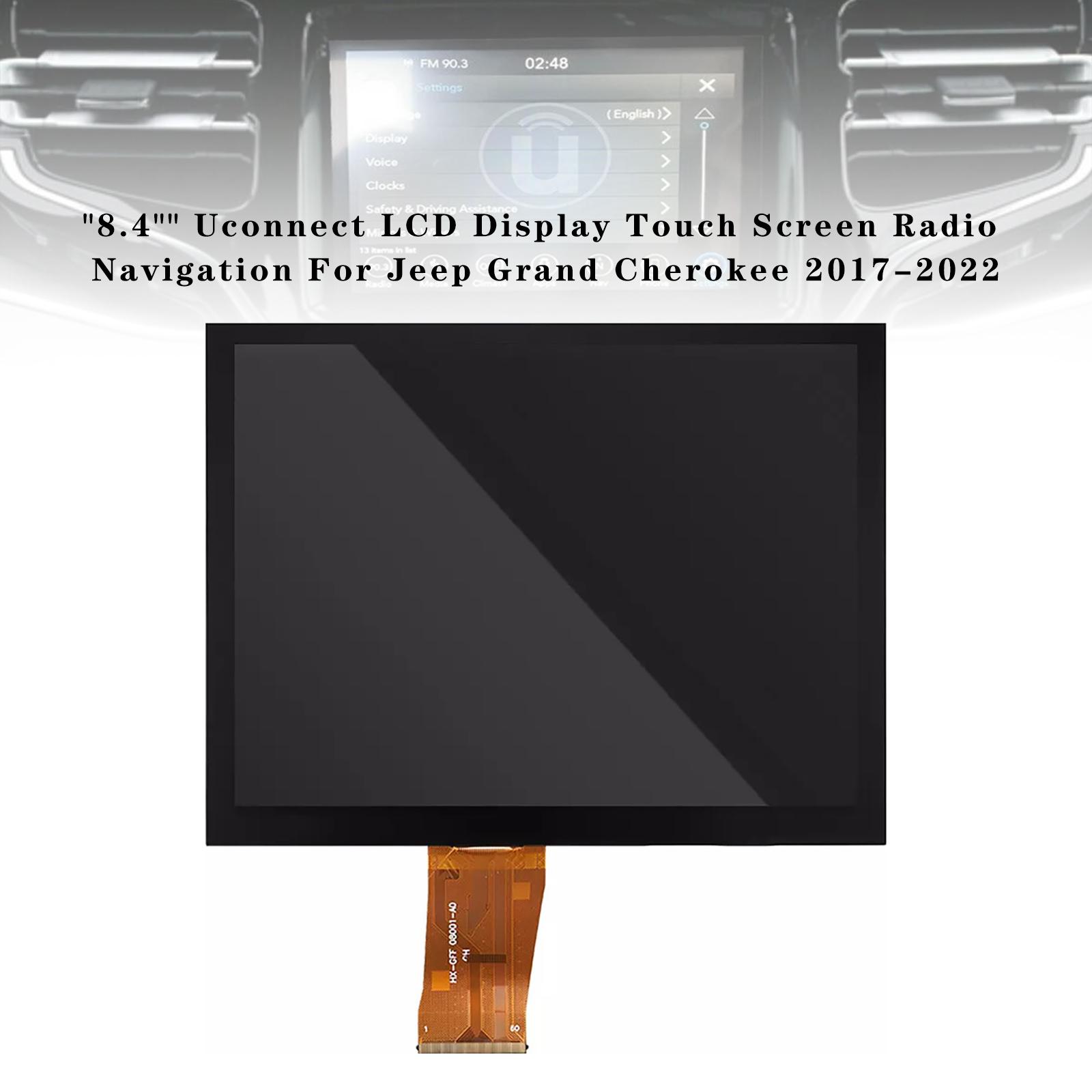 8,4-дюймовый сенсорный ЖК-дисплей Uconnect для Jeep Grand Cherokee 2017 2018 2019 2020 2021 2022 black WhaleMoto