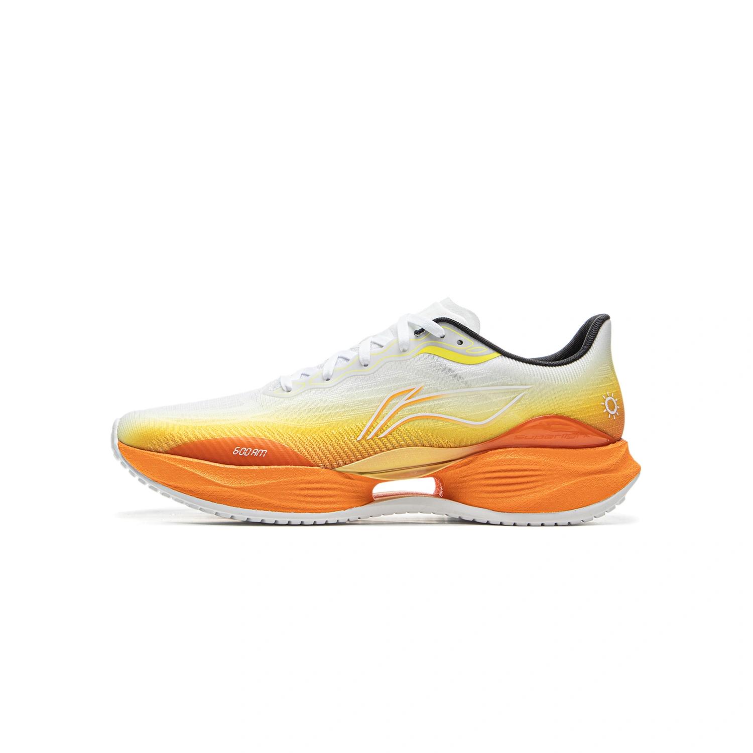 Li Ning Детская модная спортивная обувь для бега Детские кроссовки Оранжевые YKFV120-1 42 beige Li-Ning