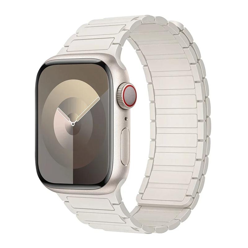 Магнитный спортивный ремешок для Apple Watch Ultra 2 49 мм 46 мм 45 мм 44 мм 42 мм 38 мм 40 мм 41 мм Силиконовый ремешок для iWatch Series 10 9 8 7 6 5 Se Loop 38mm 40mm 41mm gray Reggo
