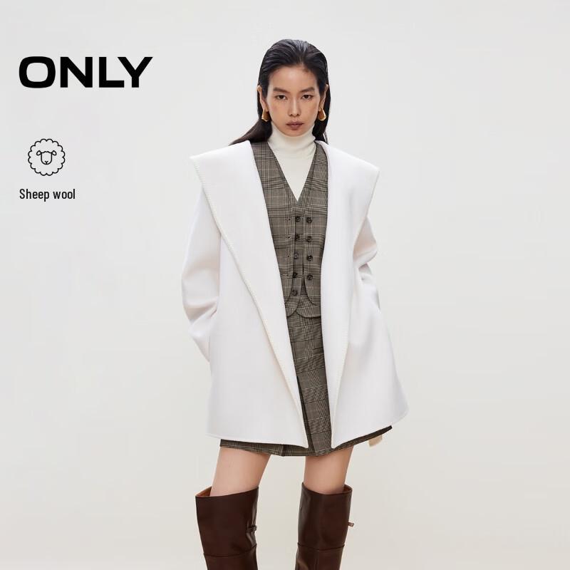 ТОЛЬКО женское двустороннее шерстяное пальто с капюшоном M gray Only