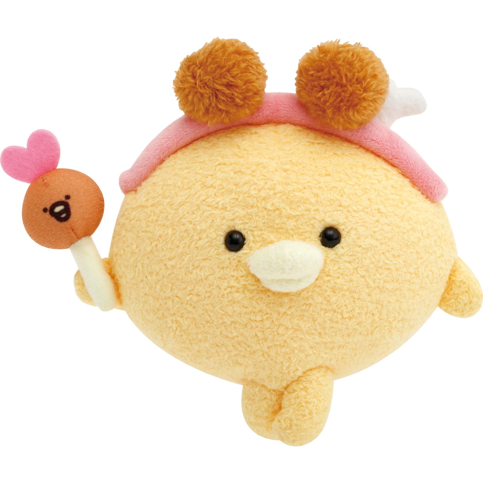 Мягкая игрушка Chikip Dancers Кость Курица MV07601 В140 x Ш150 x Г80мм San-X  Karaage LOVE beige
