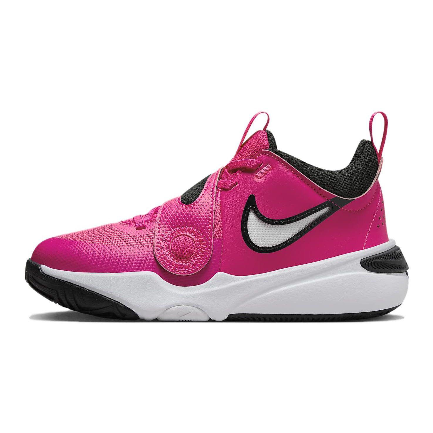 Кроссовки Nike Team Hustle D11 GS Розовые Черные Белые для Детей DV8996-601 37.5 black