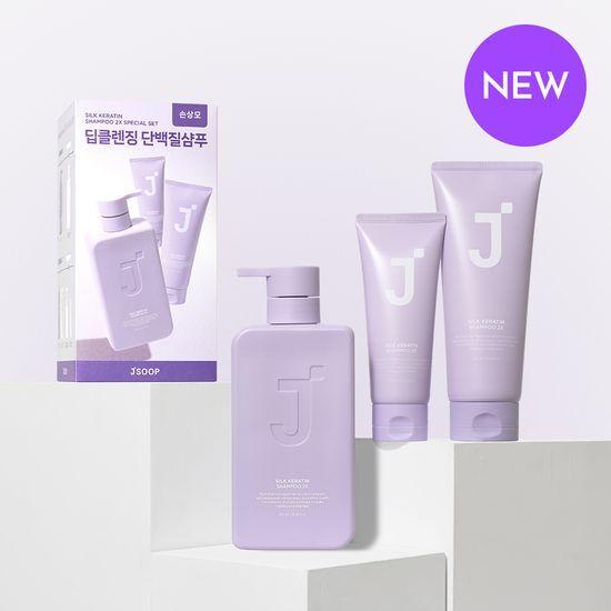 J.Sup Silk Keratin Shampoo 2X Эксклюзивное специальное предложение (500мл+200мл+100мл) gray K dress beauty