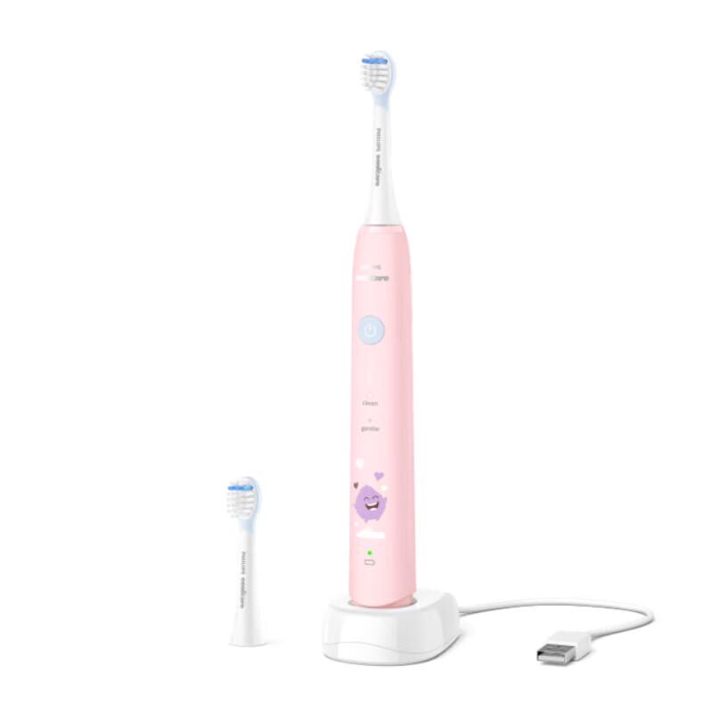 Детская электрическая звуковая зубная щетка Philips HX2432/02 с китайской вилкой (адаптер в комплекте) white