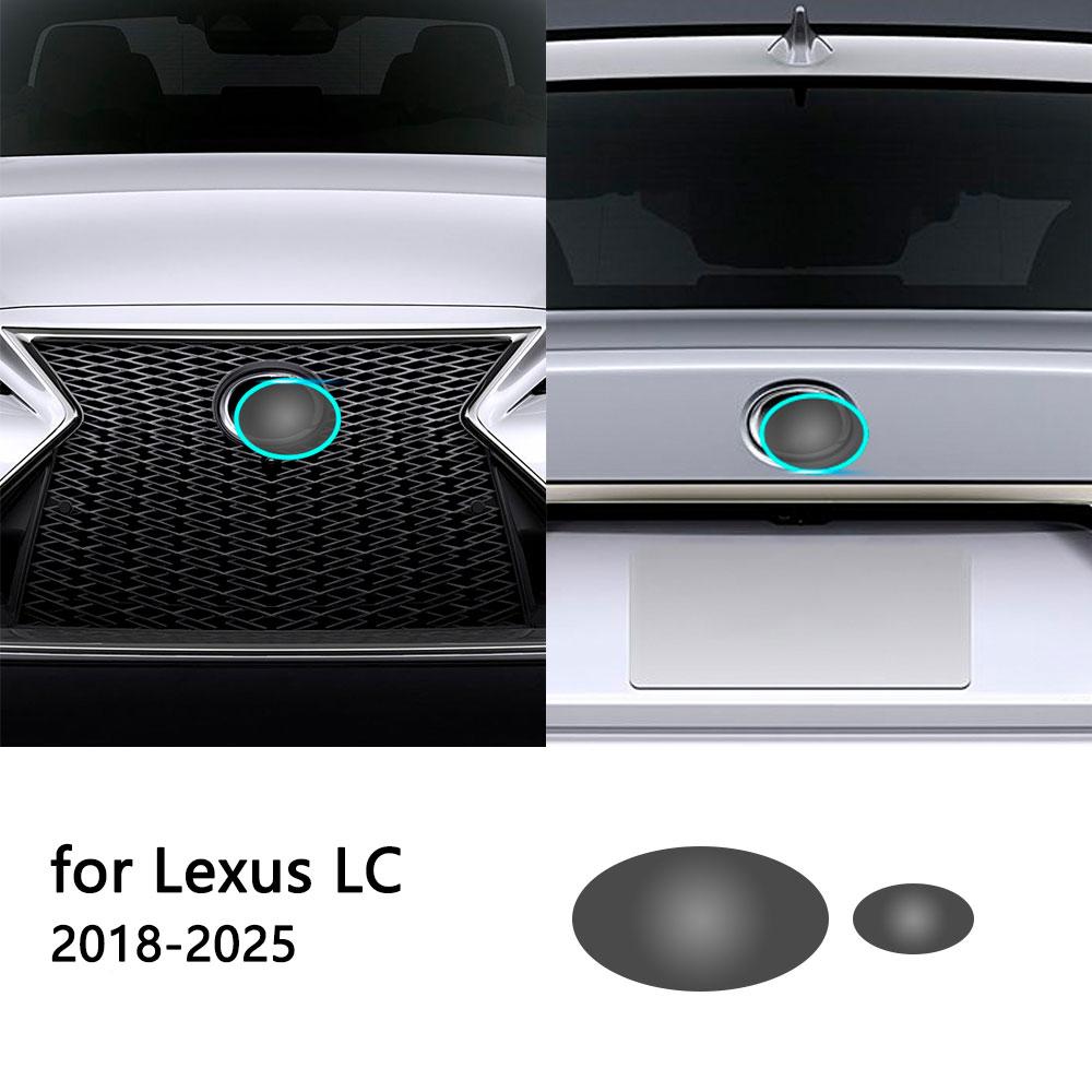 Для Lexus LC 2018 -2025 Передняя эмблема Вырезанная по форме Темная тонированная Защитная пленка TPU PPF Антицарапины Внешние аксессуары smoked film white yhfgaljg