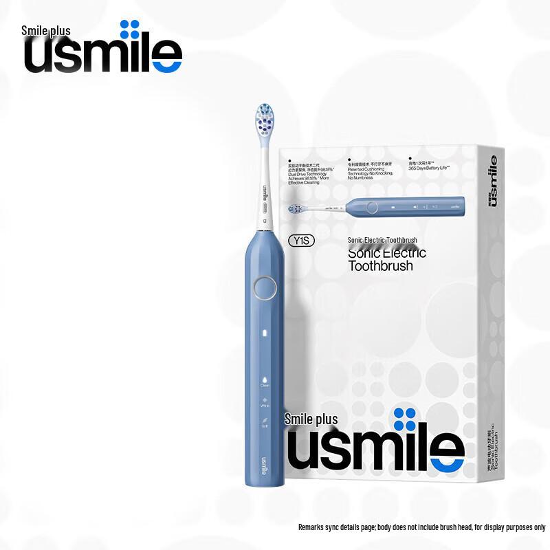 Звуковая электрическая зубная щетка Usmile Y1s для взрослых, штекер CN (адаптер в комплекте) gray