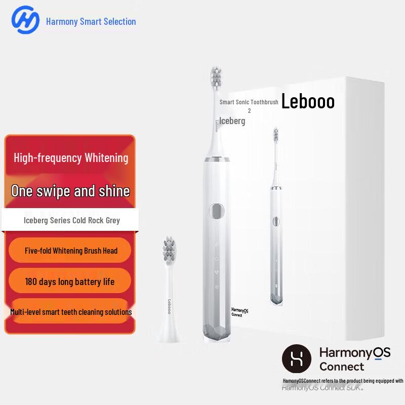 Умная звуковая электрическая зубная щетка Huawei Leboo 2 - Glacier Edition, штекер CN (адаптер в комплекте) white