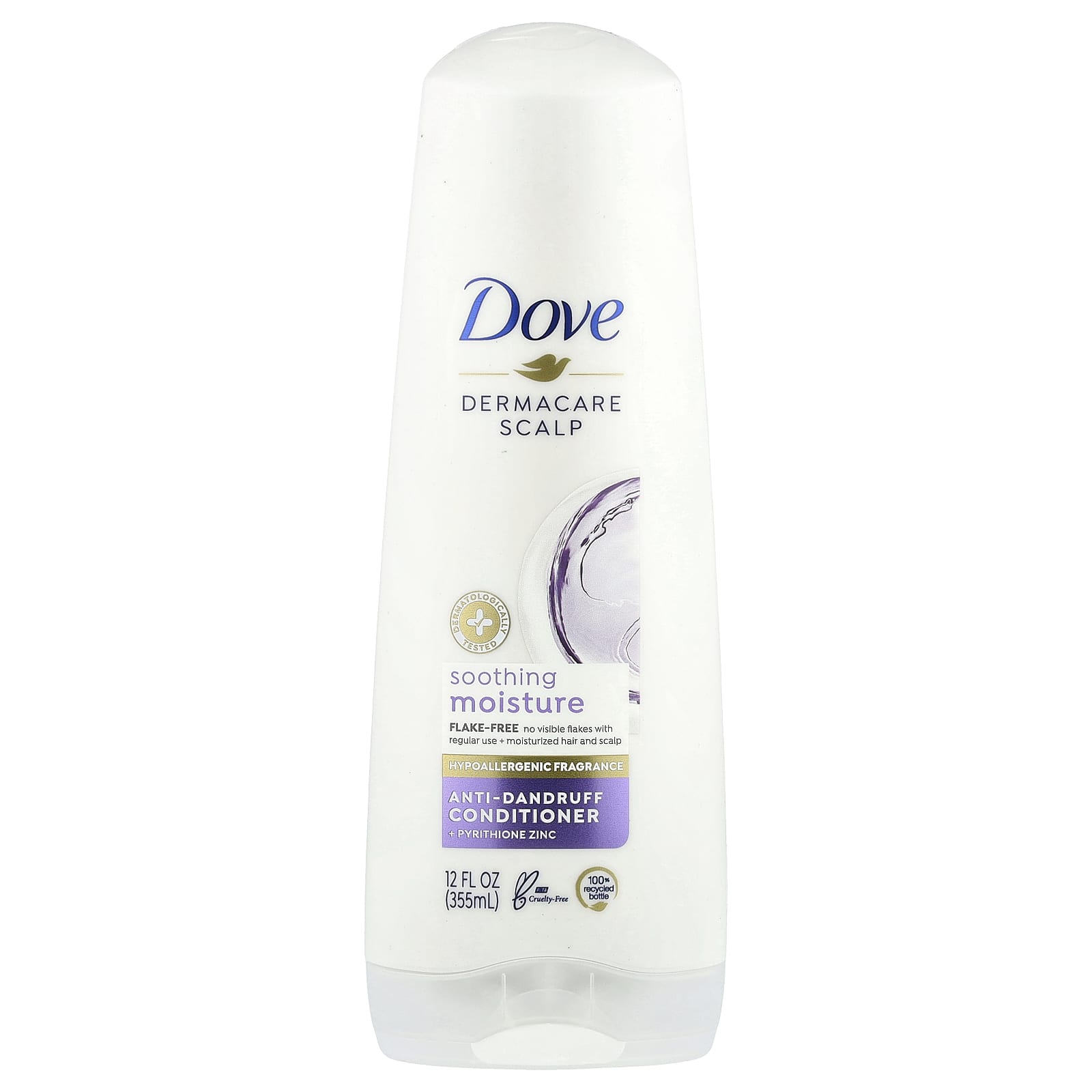 Dermacare Scalp, Кондиционер против перхоти, Успокаивающее увлажнение, 355 мл(12 жидких унций) white DOVE