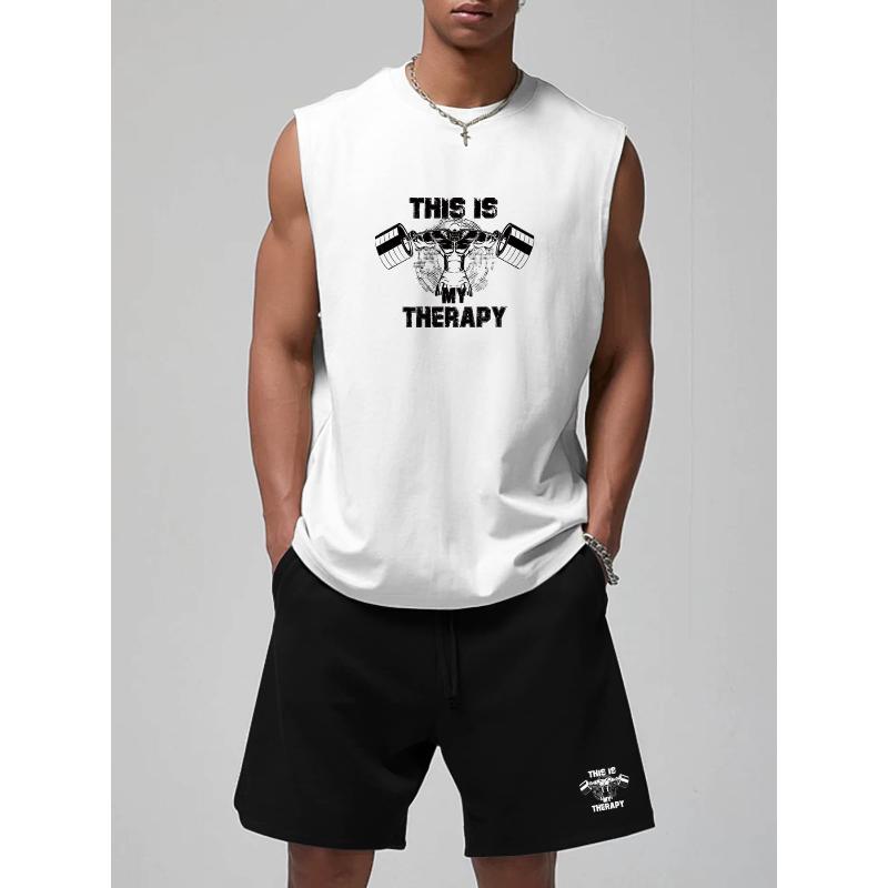 Мужской летний комплект для активного отдыха и спорта из полиэстера: майка и шорты, много карманов, спортивный S белый X-MARS