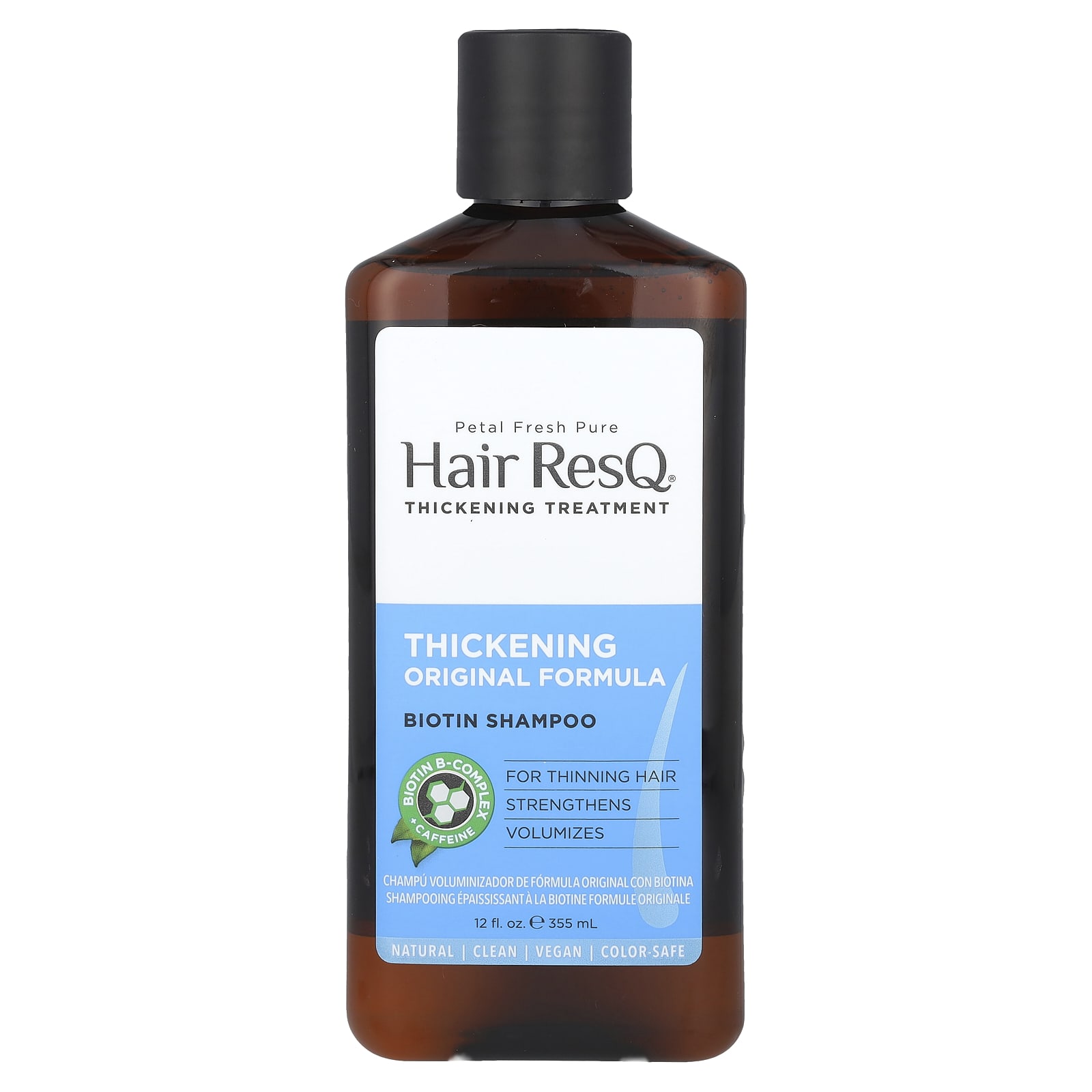 Petal Fresh, Hair ResQ®, Укрепляющая Оригинальная Формула, Шампунь с Биотином, 12 жидких унций (355 мл) gray