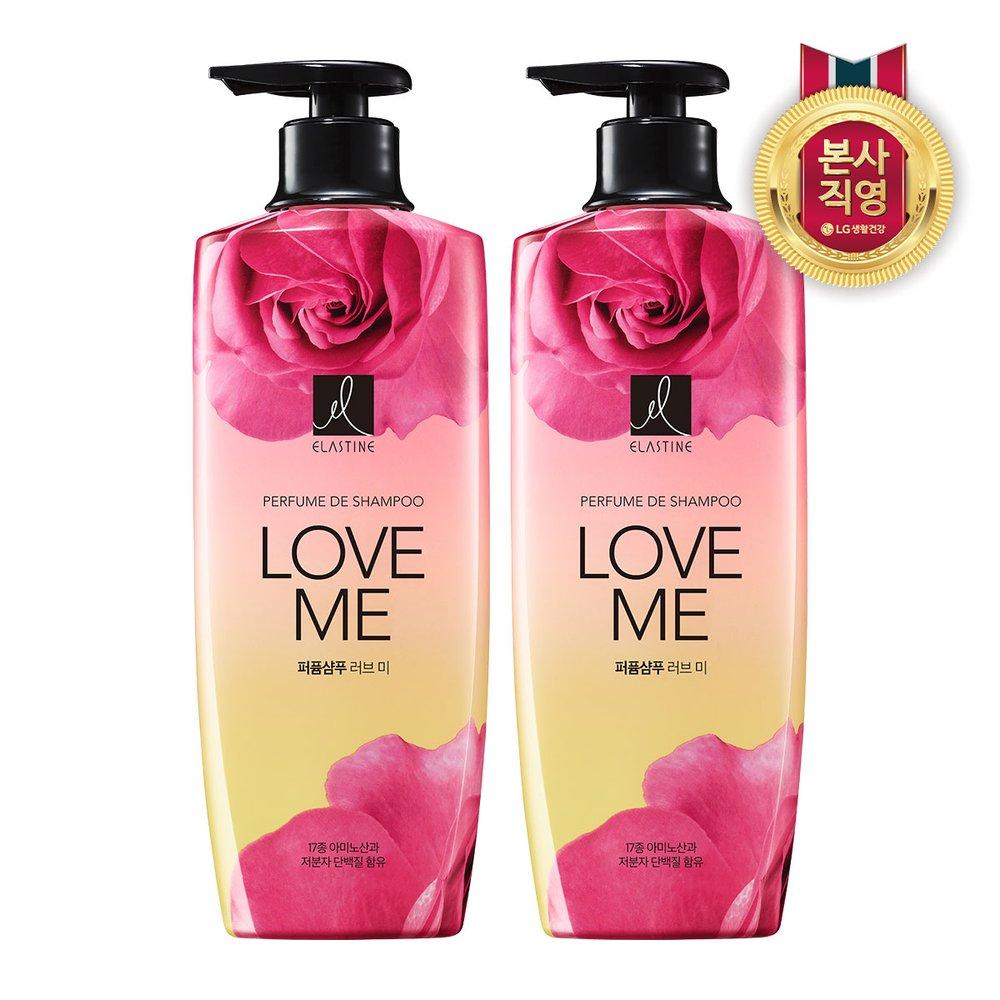 ELASTINE Парфюмированный шампунь Love Me 600 мл x 2 pink