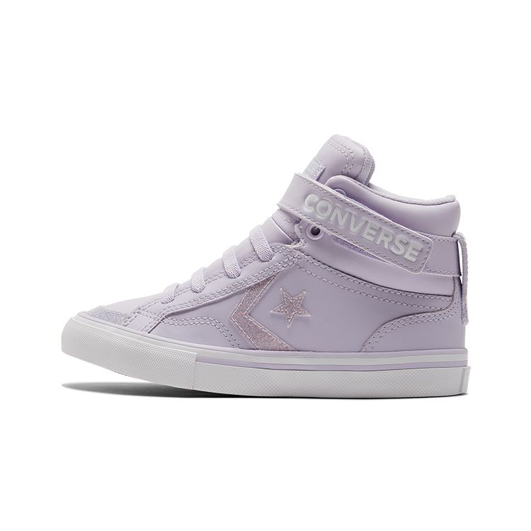 Converse Pro Blaze Strap Easy-On High PS Vapor Violet Glitter Детские кроссовки Фиолетовый A03041C 29 gray