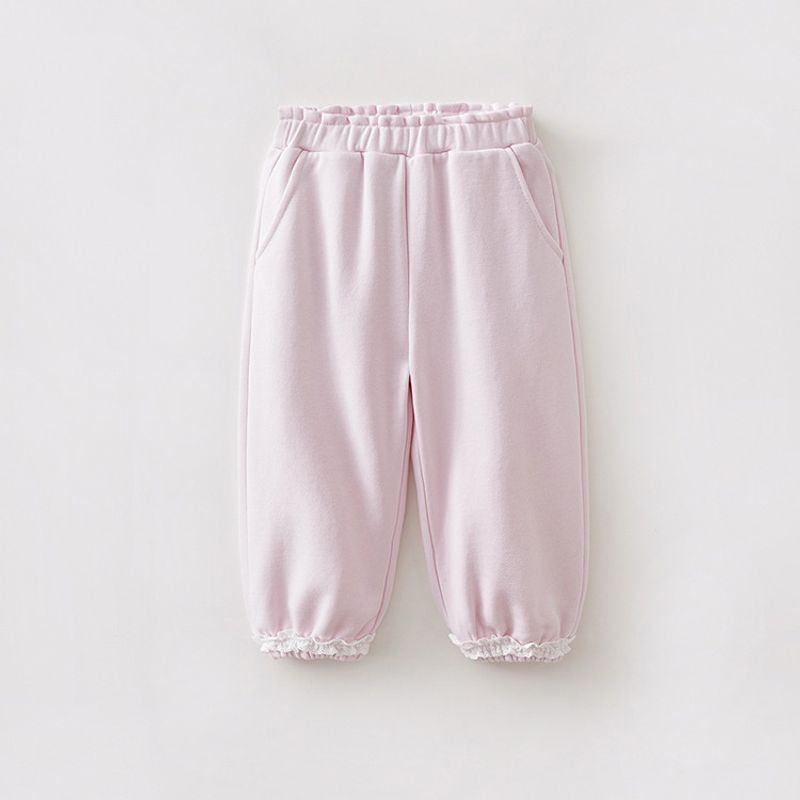 Mark Jenny Sweet Casual Girls  Lace Jogger Sweatpants Baby Pants Spring New Style 560077 Pink 100 white TAOMall