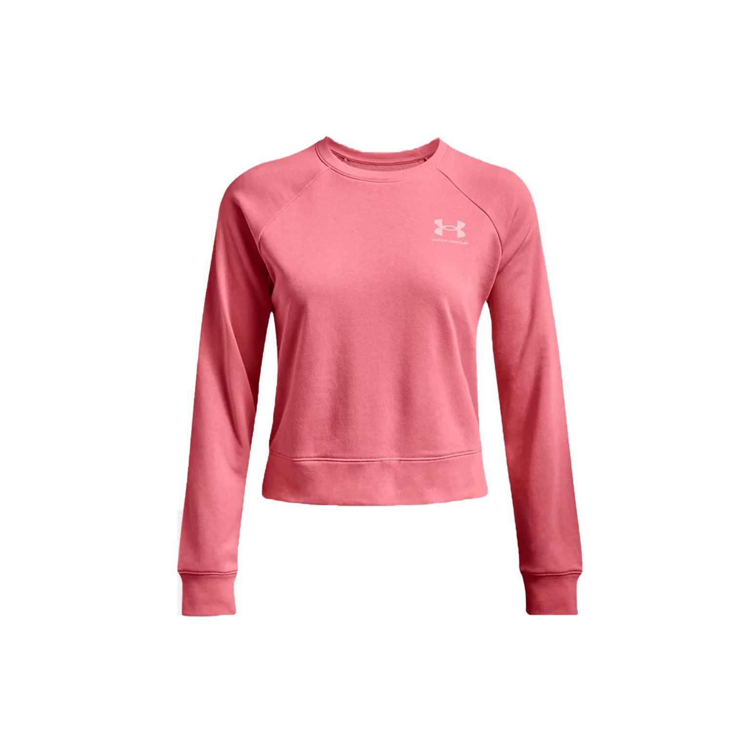 Under Armour Rival Terry Crew Толстовка Женская Толстовка Розовая 1369461-655 S pink