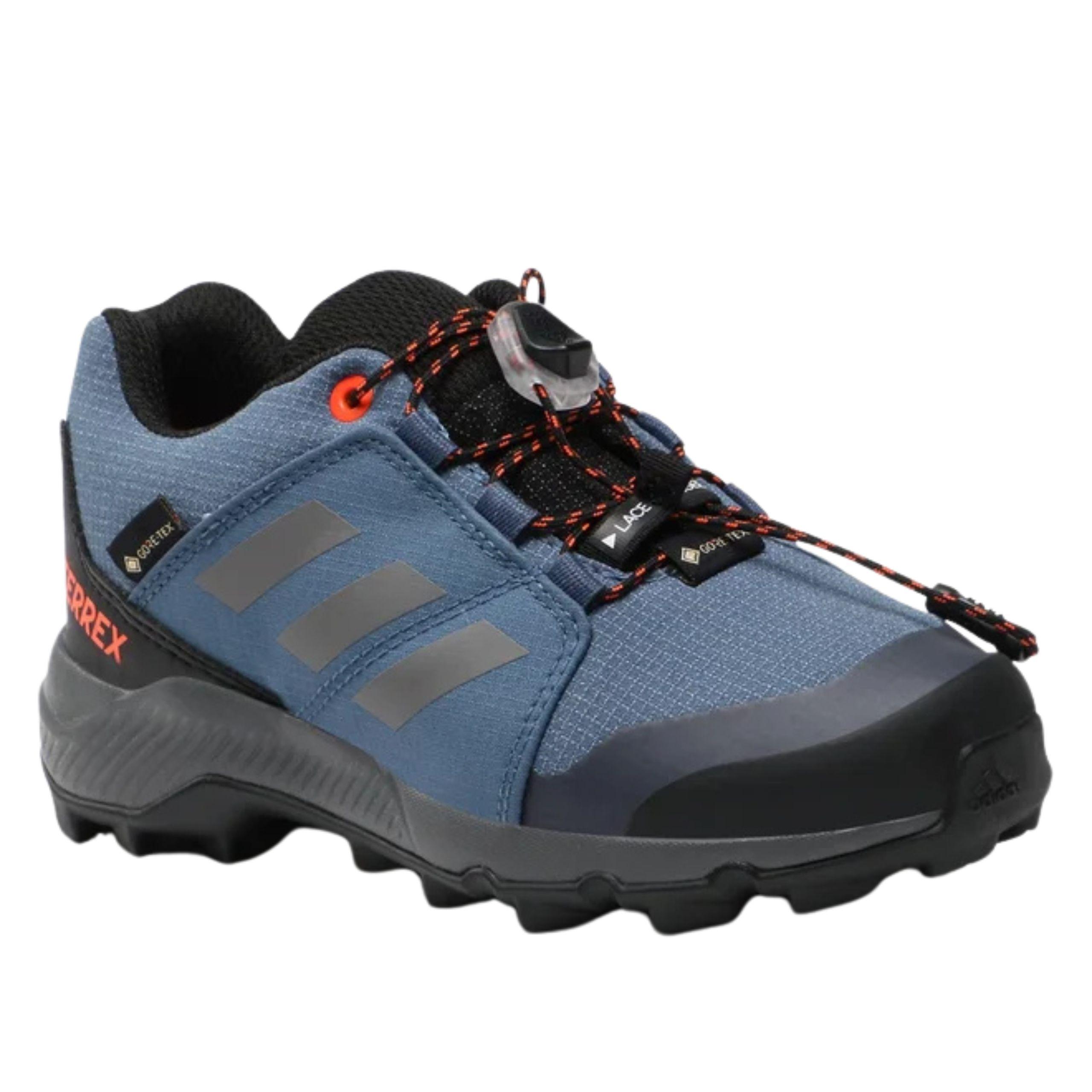 Детские спортивные хайкинговые ботинки Adidas IF5705 TERREX GTX K синий р. 36 синий