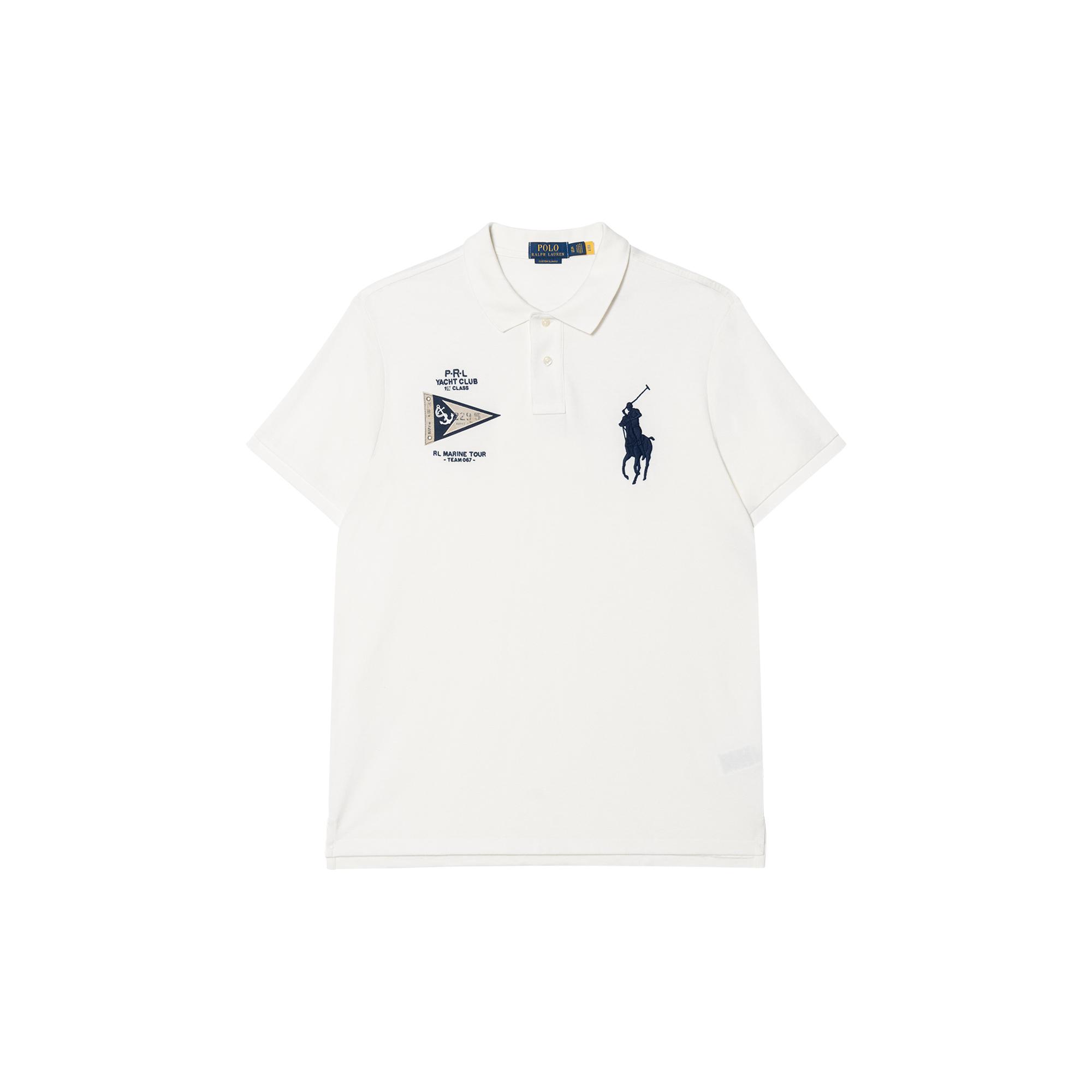 Polo Ralph Lauren Polo Collar Letter Print Polo Shirt Men tops White MNPOKNI1N822477-100 XXL white