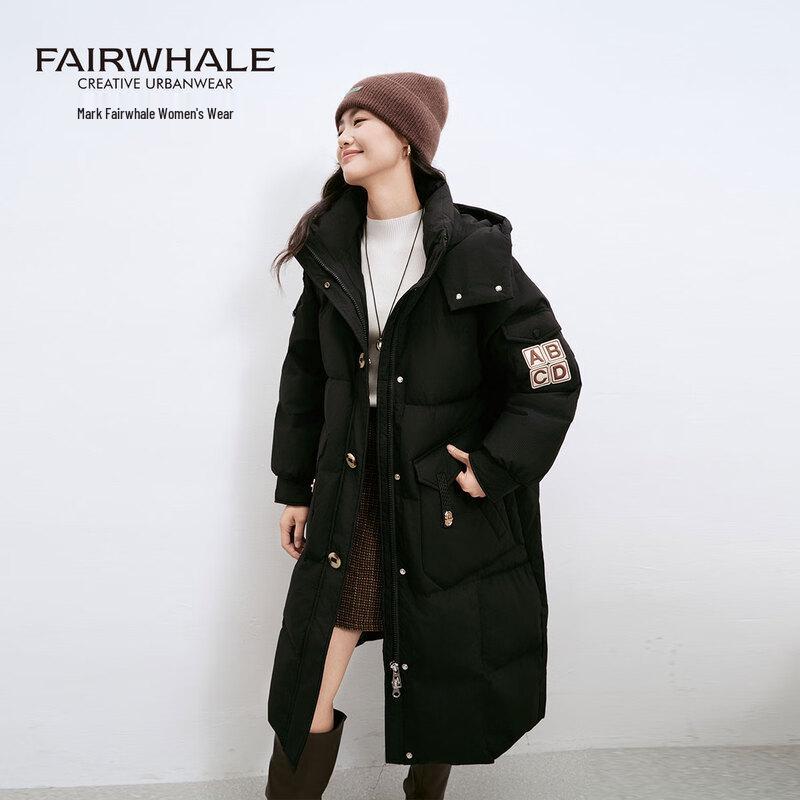 Женская длинная парка с капюшоном и утиным пухом Mark Fairwhale M чёрный JDST online