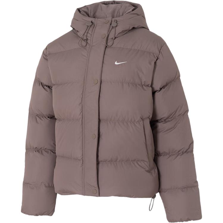 Nike Therma-Fit Спортивная одежда Metro С капюшоном Теплая спортивная длинный рукав Пуховик Женская верхняя одежда IH0728214 M gray