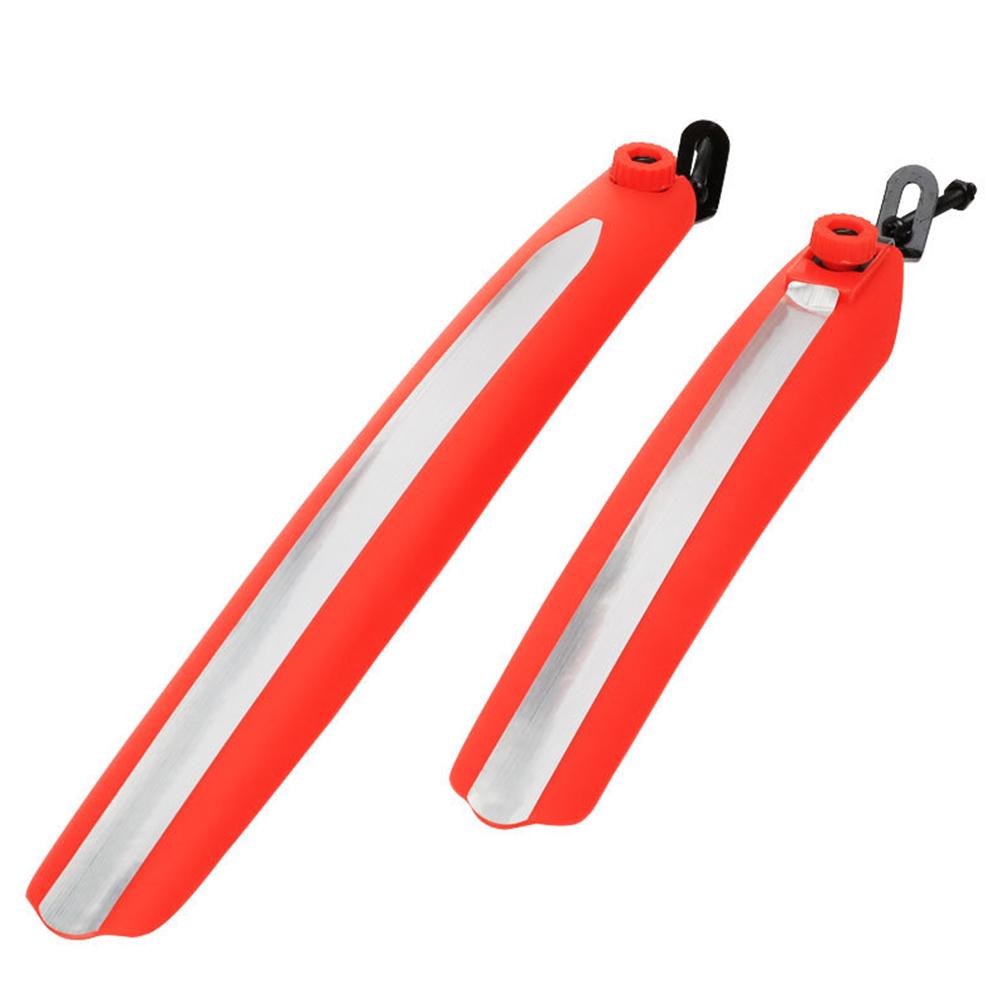 2pcs Reflective Mountain Bike Mudguard Wings Collection Front Rear Wheel Bicycle Water Mud Guards Fenders MTB Bicycle Accessories white sdcvd