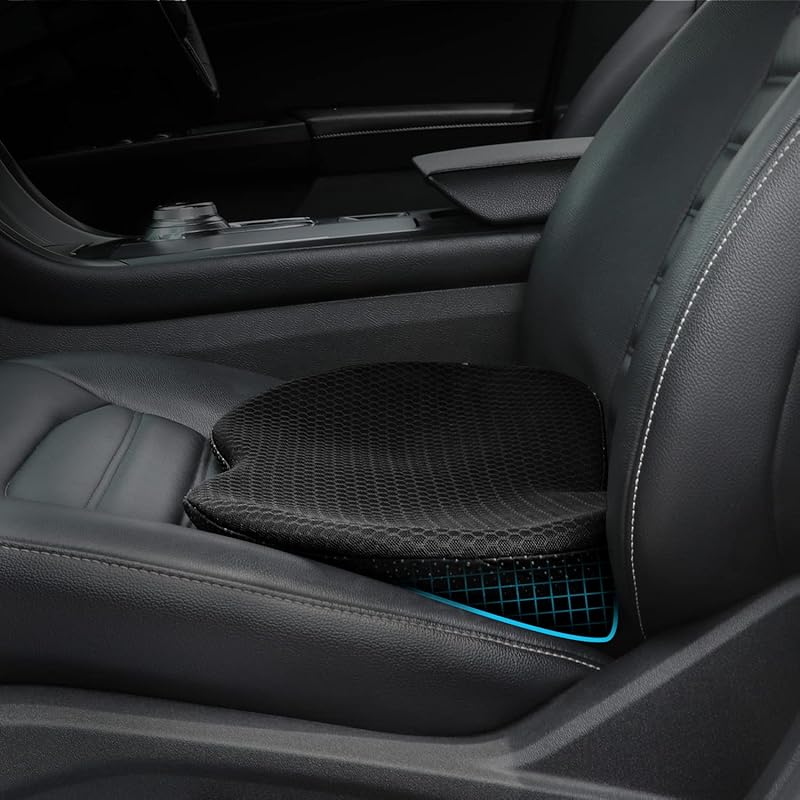 Car Seat Cushion, Memory Foam Seat Pad For Sciatica And Lower Back Pain Relief, Seat Cushion For Car Seat Driver (Black) чёрный 91141024MA7XA1W19R
