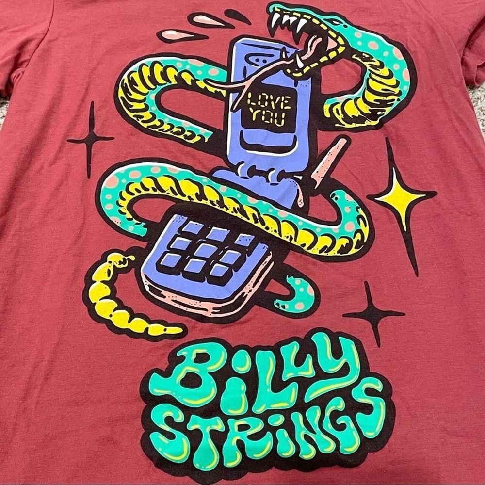 Графическая футболка Билли Стрингса Cell Phone Love You Змея Классическая Хлопковая Все Размеры Унисекс Футболка XXXL black Sm3rtFun
