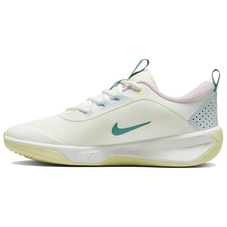 Кроссовки Nike Omni Multi-Court GS Citron Tint Cobalt Bliss для детей Белые Summit-White Mineral-Teal DM9027-101 40 white